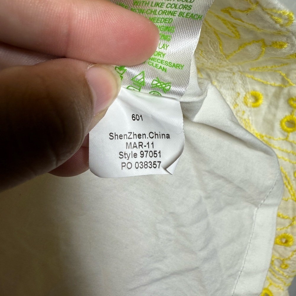 Lilly Pulitzer Blossom Dandelion Embroidered Eyelet Dress Size 2 - Picture 12 of 12